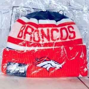 New Era NFL Denver Broncos Orange Beanie Men’s Hat One Size Fits Most